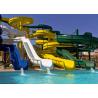 Buy cheap Colorful Swimming Pool Fiberglass Water Slide Water Park Playground Equipment from wholesalers