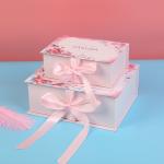 Lightweight Rigid Magnetic Gift Box Cardboard Foldable Wedding Grown Packaging