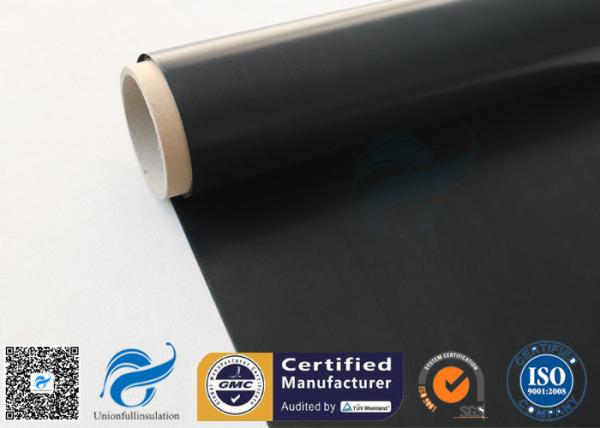 Buy cheap Black Fire Resistant PTFE Coated Fiberglass Fabric 0.25mm 520 g / m2 from wholesalers
