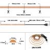 Buy cheap 12v24v Wifi Control Mode 8mm 320leds Purple High Brightness COB Led Strip Light 0.06kg from wholesalers
