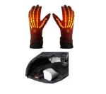 Battery Rechargeable Thermal Gloves Waterproof For Men Women Skiing Motorcycle