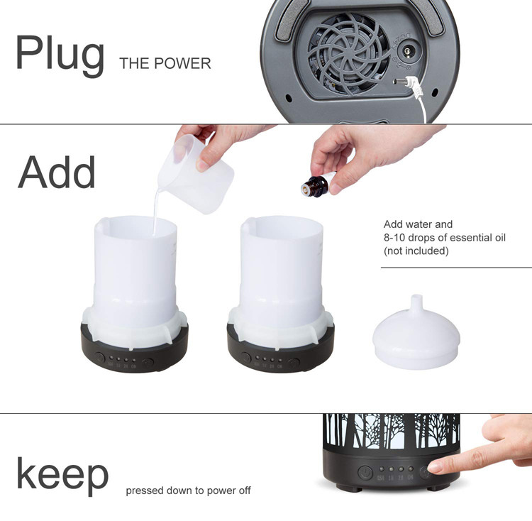 Waterless Auto Shut - Off 100ml Metal Aroma Diffuser