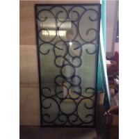 Buy cheap wrought iron glass of 10*10 MM black steel bar product