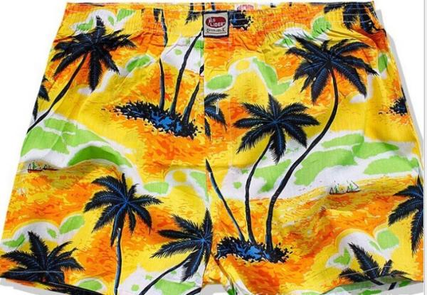 Microfiber peach skin fabric digital printed for board short, good color