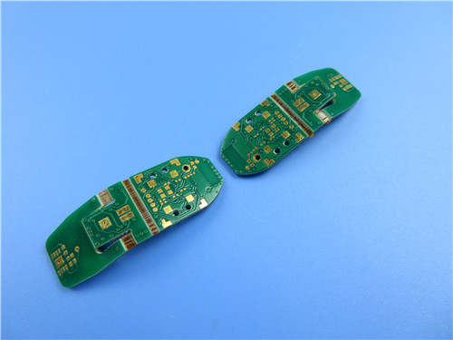 4 Layer Rigid-Flex PCB Built on FR-4 and Poyimide With Immersion Gold and Green Solder Mask for Industrial Surveying