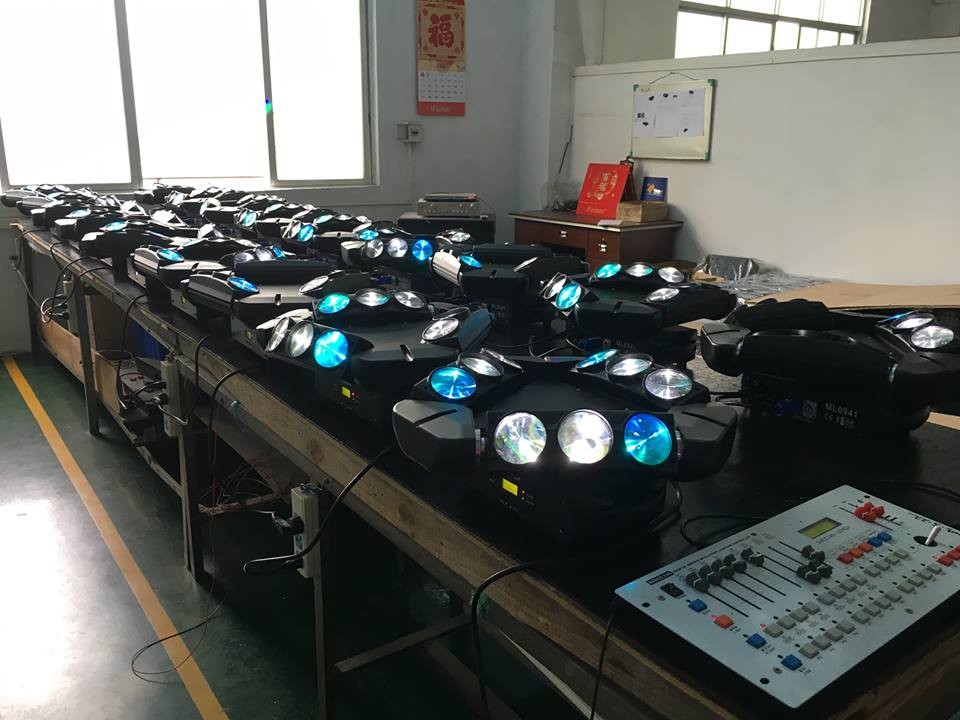 Three Heads Pixel Led disco Dj Beam Moving Heads Stage Light 9 Pcs 10W Rgbw 4 In 1