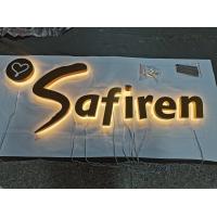 Buy cheap Electroplated Brass Acrylic Edge Lit Channel Letters Easy Install / Maintain product