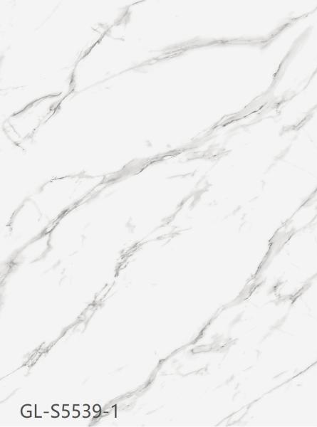 Buy cheap Wear Resistant Marble Look Vinyl Plank Flooring Waterproof Flame Retardant 183mm White GKBM Greenpy GL-S5539-1 from wholesalers
