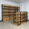 Buy cheap 4-post four column wood shelving customized Innovative Product Best Selling For Grocery Store Shelves supermarket shelves gond from wholesalers
