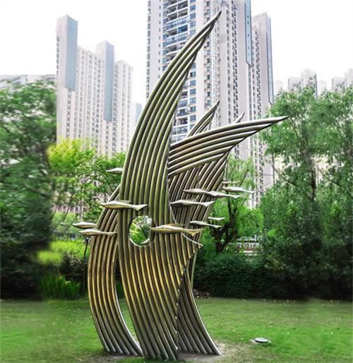 Buy cheap Decorative Outdoor Abstract Metal Garden Sculptures polished For Lawn Ornaments from wholesalers