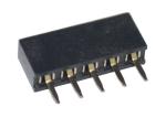 Buy cheap 2mm Pitch Female Header Connector Single Row 5 Pin Black Straight Type from wholesalers