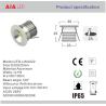 Buy cheap D30xH25mm DC12V LED 1x1W 120degree interior LED spot light for showcase/led cabinet light from wholesalers