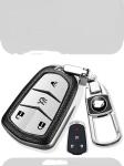 Fadeless Leather Car Keychain Holder Women Electro Galvanized Antioxidant
