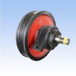 42CrMo Overhead Crane Trolley Wheels , Double Flange Cast Steel Railway Wheels