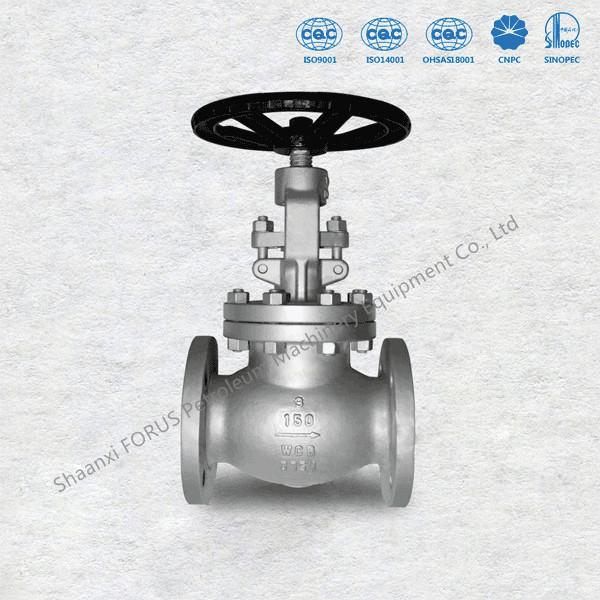 Buy cheap Rising Stem Cast Steel Globe Valves Flange Ends ASME B16.5 Size 2" To 36" BS1873 from wholesalers