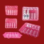 Transparent 0.55mm Thick Plastic Blister Packaging 10ml Vial Holder Tray