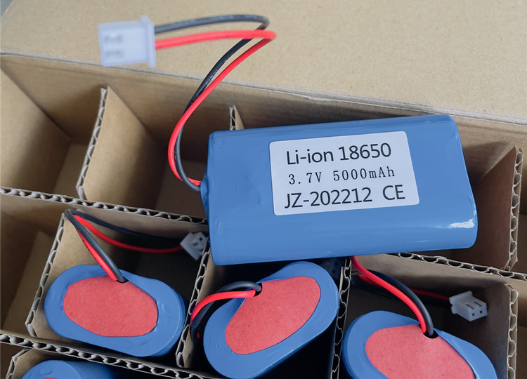 Custom 18650 Li Ion Battery 2200mah Cell 2S1P Pack Icr18650 7.4v For Camera