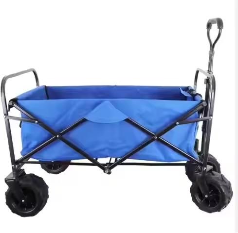 Buy cheap Mesh Platform Four Wheel Folding Wagon Cart Industrial For Grocery Shopping from wholesalers