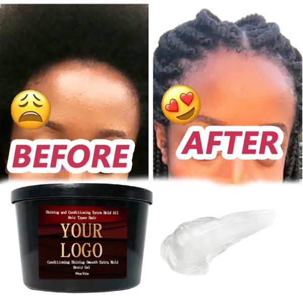 Buy cheap 64oz Braid Gel for Braid Twist No Flaking Olive Oil Custom Wholesale Braiding Jam Extra Hold wholesale 4C Hair Edge Control from wholesalers