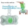 Buy cheap Nappy Baby Disposable Diaper Sacks, Degradable scented disposable baby diaper sack, green tie handle baby diaper sack from wholesalers