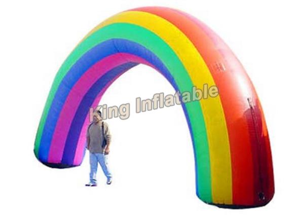 Buy cheap Colorful Oxford Fabric Rainbow Inflatable Arches For Event Entrance from wholesalers