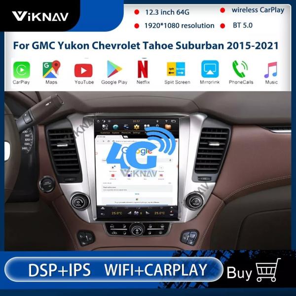 Buy cheap 2 Din Android Radio For GMC Yukon Chevrolet Tahoe Suburban 2015 2021 from wholesalers