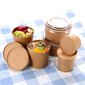 Wholesale Food Kraft 30oz Personalised Printed Large Capacity Disposable Kraft Paper Bowl Eco Takeaway Food Package from china suppliers