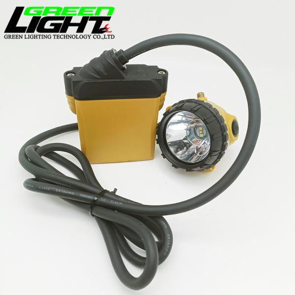 High 10.4Ah Kl12lm Rechargeable LED Miner's Cap Lamp Wide Beam Mining Helmet