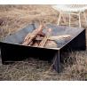 Buy cheap Outdoor Rust Corten Steel Geometric Fire Pit Wood Burning from wholesalers