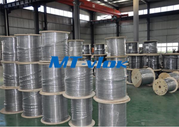 Buy cheap 1 / 8 Inch Super Long Coiled Stainless Steel Tubing Bright Annealing Surface from wholesalers