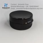 Cosmetic Flip Top Caps Plastic Spray Bottle Cap Shiny Black Plastic Snap Top Cap