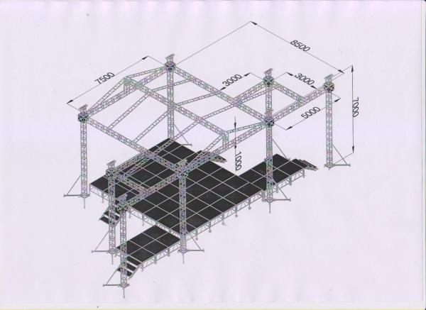 Buy cheap Aluminum 6082-T6 Professional Stage Truss With High Technical Weld from wholesalers