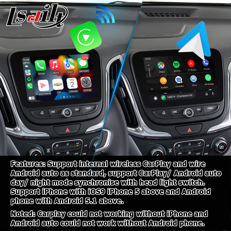 CarPlay Android auto Video Interface Box WIFI 4+64GB Chevrolet Equinox Mylink