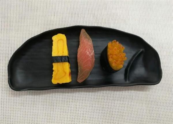 Buy cheap Half-moon Black Melamine Plate Imitation Porcelain Dinnerware Sets Length 27cm from wholesalers