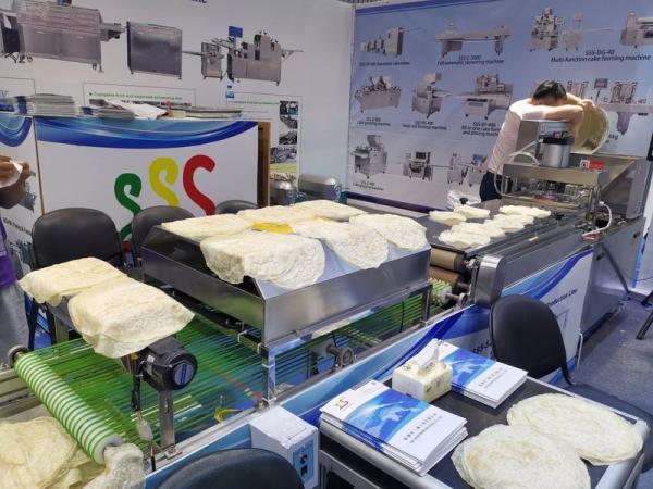 Buy cheap Stainless Steel Pita Production Line Temperature Control Range 0-300℃ 220V / 380V from wholesalers