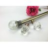 Buy cheap Crystal Round Stainless Steel Curtain Rods Double Ends from wholesalers