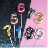 Buy cheap Colorful Happy Creative Birthday Number Sparkler Candle Cake Decoration Supplies Wedding Party Paraffin Wax Lucky from wholesalers