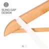 Buy cheap 17.8in Small Wooden Coat Hangers Hotel Anti Theft Clothes Hangers from wholesalers