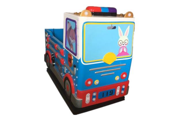 Buy cheap Fire Car Coin Operated Kiddie Ride , Coin Op Rides Not Easily Deformed from wholesalers