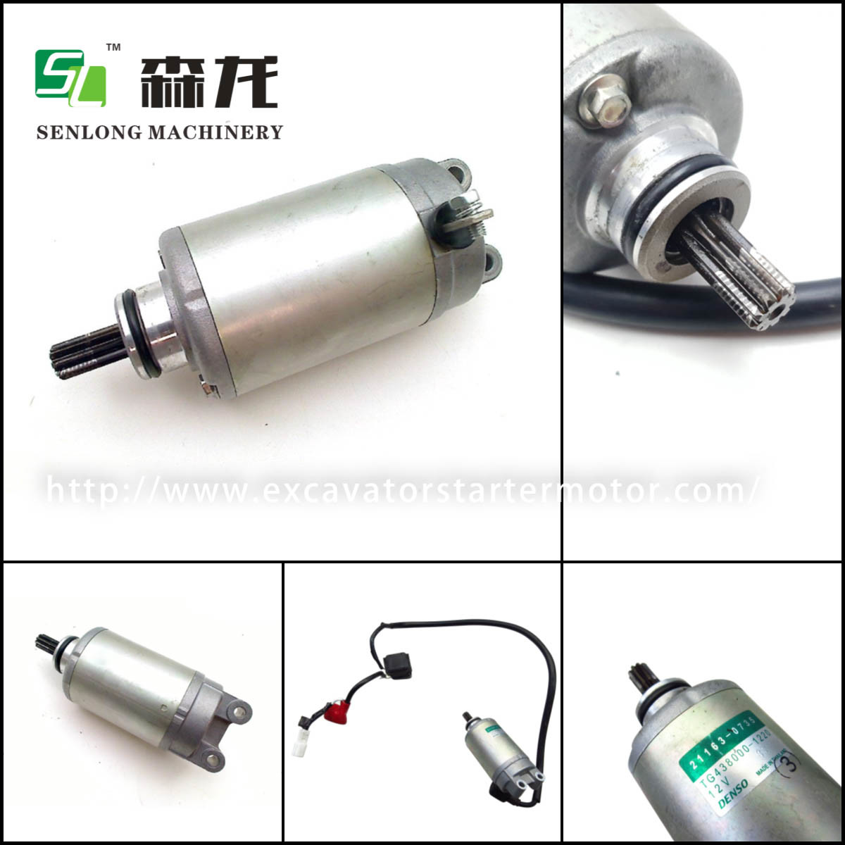 Starter NINJA1000 14-15 Z1000 SX 14-16 Motorcycle 12V 9T CCW 21163-0735