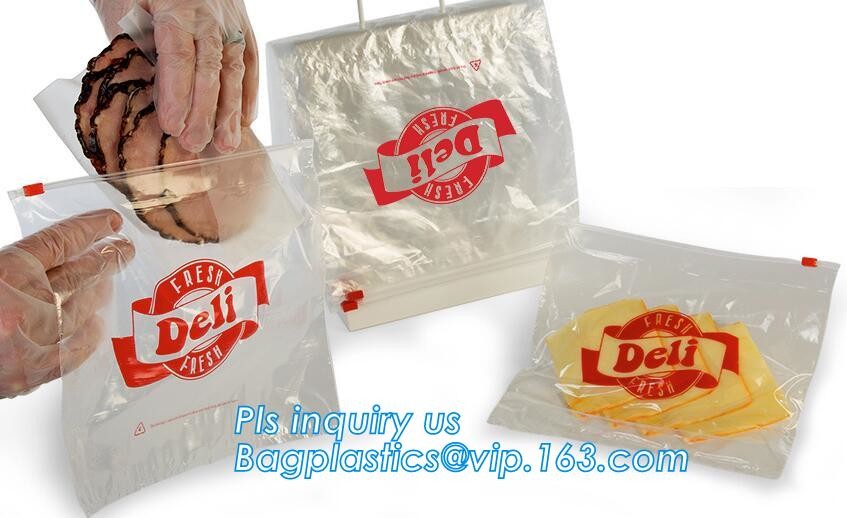 Food Grade Grip Seal Deli Saddle Bags, Printed Semi Saddle Deli Zipper Bag, deli saddle pack saddle k bags for mea