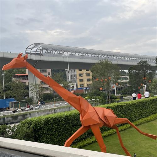 Buy cheap Geometry Large Outdoor Metal Giraffe Sculpture Decorative For Mall Square from wholesalers