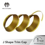 IP67 Aluminum Golden Color 2.6cm Width Plastic Trim Cap Letter Trim Cap Good