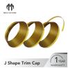 Buy cheap IP67 Aluminum Golden Color 2.6cm Width Plastic Trim Cap Letter Trim Cap Good Corrosion Resistance from wholesalers