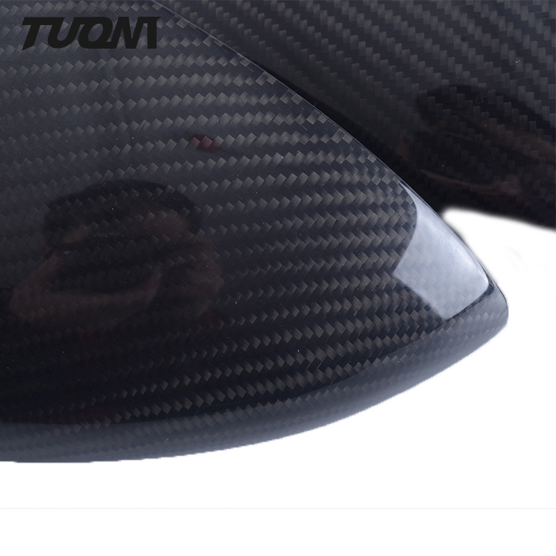 Carbon Fiber Style Side Rearview Mirror Cover Trim VW Golf 7 MK7 Car Accessories