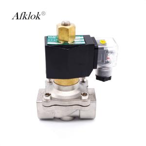Wholesale Stainless Steel 220VAC 1/2" 2W-15K normally open 12 volt water valve solenoid valve from china suppliers