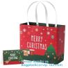 Buy cheap Christmas Large Gift Tote Bags Paper Bags With Handles Holiday Kraft Bags Goody Gift Bags Scarf Glove Gift Bags With Gre from wholesalers