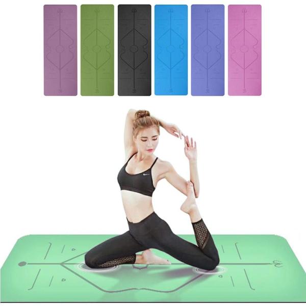 Buy cheap Non Slip Fitness Yoga Mat / TPE Yoga Mat Pilates Gym Exercise Sport Living Room Pads from wholesalers