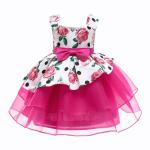 Buy cheap White Formal Dress Girls Kinder Kleider Rose Print Vestidos De Fiesta Sukienki from wholesalers