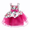 Buy cheap White Formal Dress Girls Kinder Kleider Rose Print Vestidos De Fiesta Sukienki Dla Dzieci Robe Enfant Fille Princess Dre from wholesalers